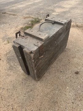 Army Supply Box 스톡 사진