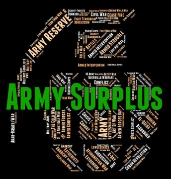 Army Surplus Shows Defense Forces And Armed Stock Illustration