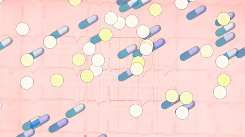 Army of tablets and pills 스톡 동영상 58892220