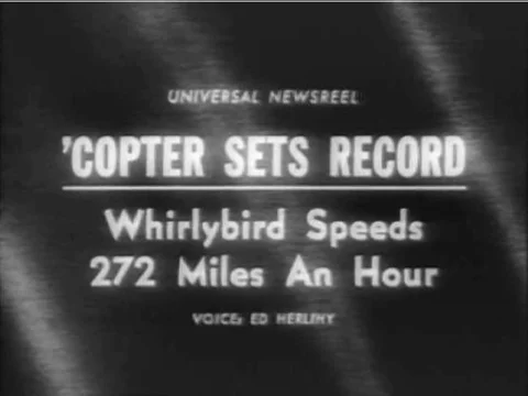 An army test pilot shows off the speed of the new Lockheed XH-51A helicopter in Video stock 75008536