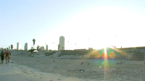 Army training at beach 02 Video stock 89476440