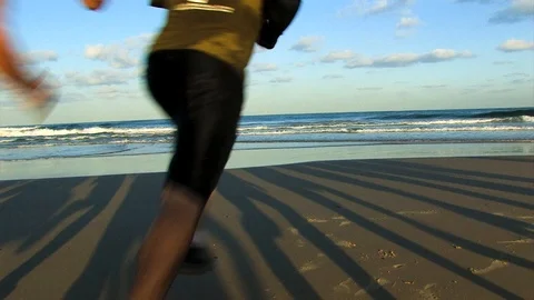 Army training at beach 05 Video stock 89476493