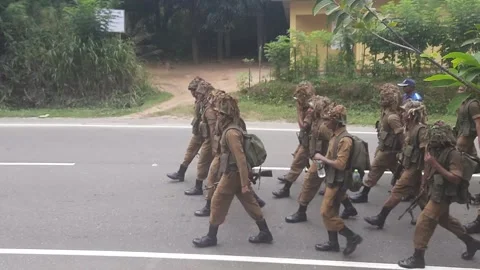 Army troops training Stock Footage 148958991