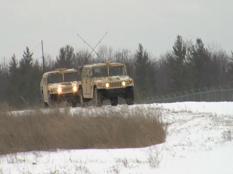 Army vehicles Stock Footage 5701116