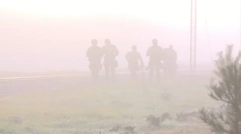 Army walking Stock Footage 11164020