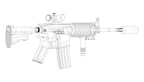 Army weapons Stock Illustration