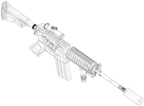 Army weapons Stock Illustration