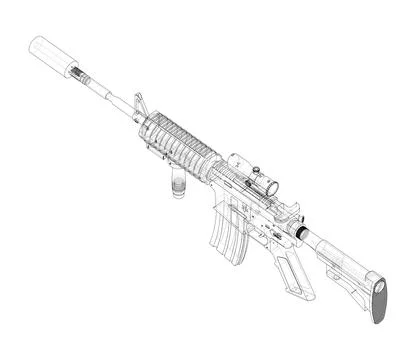 Army weapons Stock Illustration