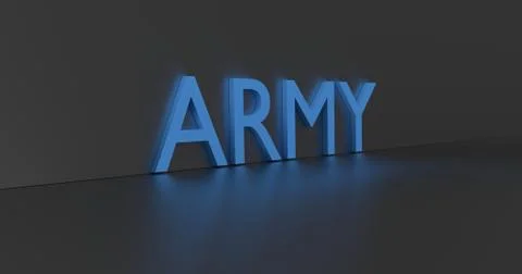 Army Word Stock Illustration