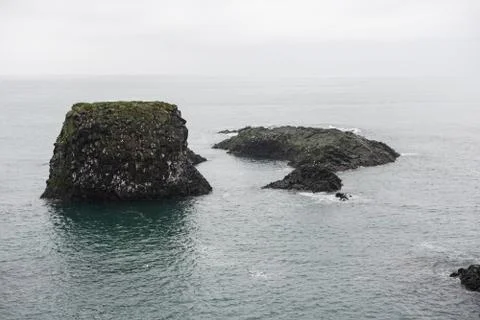 Arnarstapi basalt rock arch formation, Iceland Stock Photos