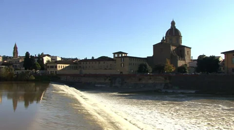 Arno river in Florence Stock Footage 32496958