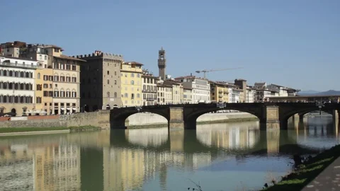 Arno river in florence Stock Footage 74801670