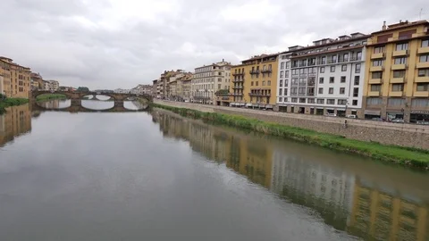 Arno river in Florence Stock Footage 76271340