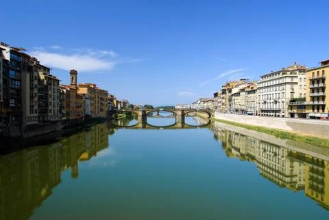 Arno river in florence. Stock Photos