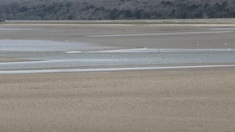 The Arnside bore. Stock Footage 154456579