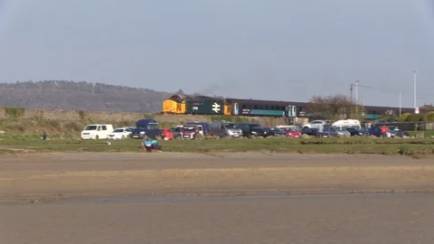 Arnside Passenger Train Stock Footage 99510409