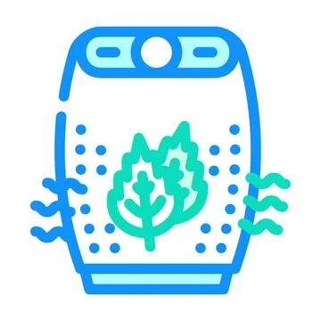 Aroma adding air filter color icon vector illustration Stock Illustration