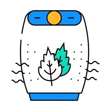 Aroma adding air filter icon color illustration Stock Illustration