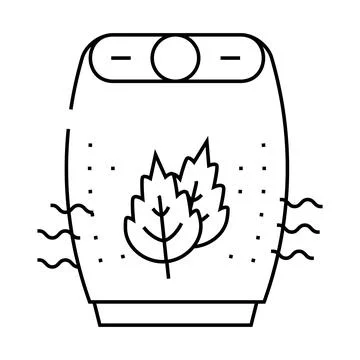 Aroma adding air filter line icon vector illustration Illustrazione stock