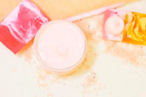 Aroma bath items Stock Photos