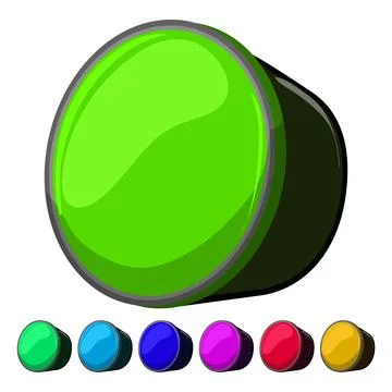 Aroma capsule coffee cartoon vector graphic Stock Illustration