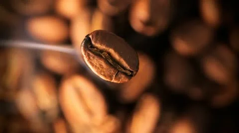 Aroma of coffee grains Video stock 11024952