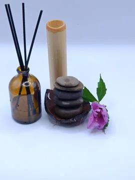 Aroma composition on a light background Stock Photos