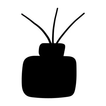 Aroma diffuser barbicore heart black comfort icon Illustrazione stock