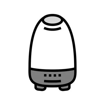 Aroma diffuser bottle perfume color icon vector illustration Stockillustratie