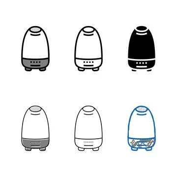 Aroma diffuser bottle perfume color icon modern vector Stock Illustration