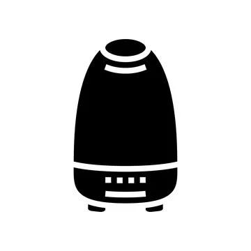 Aroma diffuser bottle perfume glyph icon vector illustration Illustrazione stock