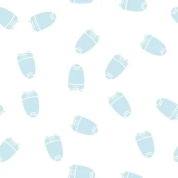 Aroma diffuser bottle perfume glyph seamless pattern Stock Illustration