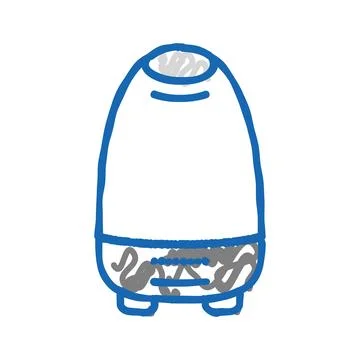 Aroma diffuser bottle perfume icon doodle illustration Stock Illustration
