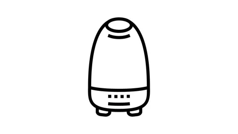 Aroma diffuser bottle perfume line icon animation Stock Footage 224306326