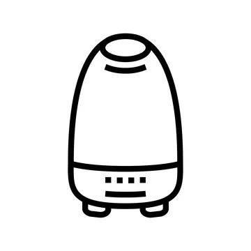 Aroma diffuser bottle perfume line icon vector illustration Stock Illustration