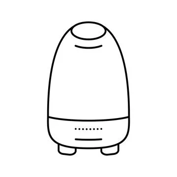 Aroma diffuser bottle perfume line icon vector illustration Illustrazione stock