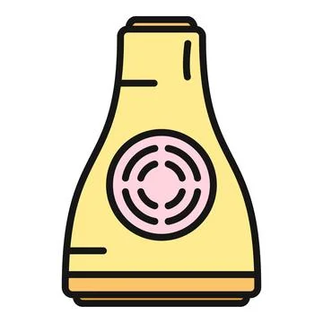 Aroma diffuser icon emitting fragrance steam イラスト素材