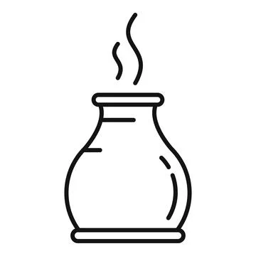 Aroma diffuser icon, outline style Stock Illustration