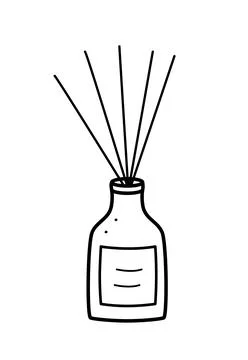 Aroma diffuser icon. Vector doodle illustration on a white background. イラスト素材
