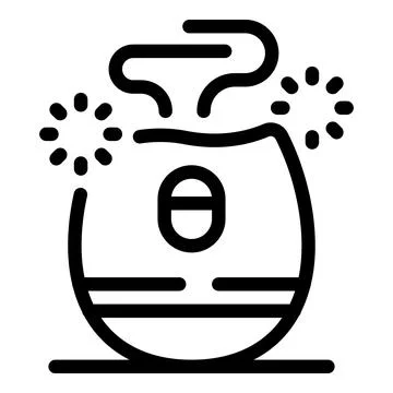 Aroma diffuser spreading pleasant scent with sparkling cleanliness Illustrazione stock