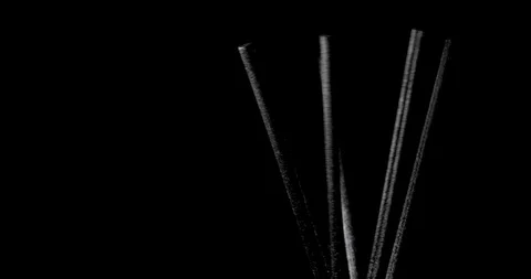 Aroma Diffuser Sticks a black background Stock Footage 126822524