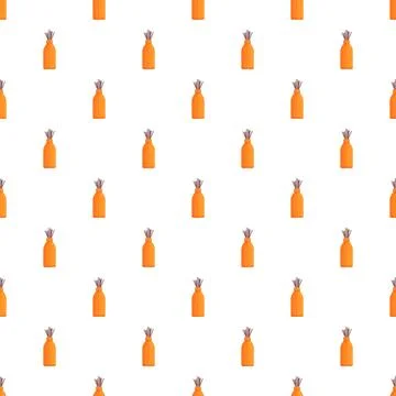 Aroma oil diffuser bottle seamless repeat pattern Stock Illustration