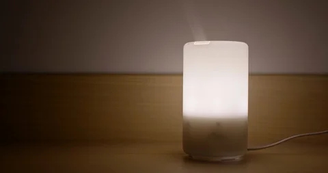 Aroma oil diffuser for home decoration Video stock 104649346