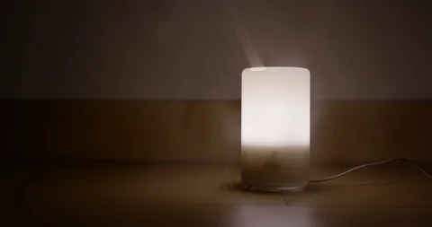 Aroma oil diffuser light Stock Footage 103724076