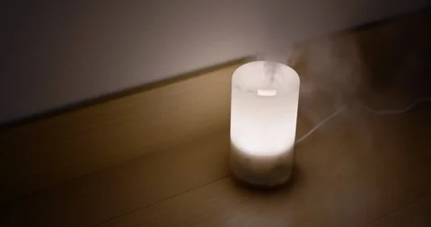 Aroma oil diffuser light Stock Footage 103724555