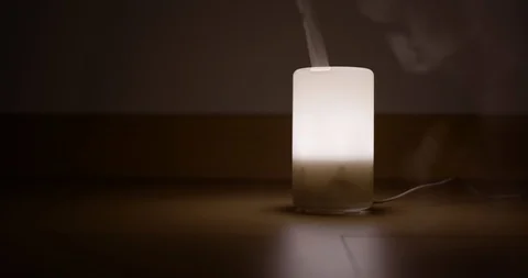 Aroma oil diffuser light Stock Footage 104337254