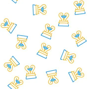 Aroma oil vector seamless pattern flat Stock Illustration