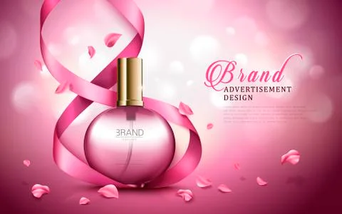 Aroma perfume ad Ilustração Stock
