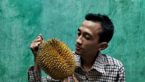 The Aroma of Ripe Durian Stock Footage 302534603