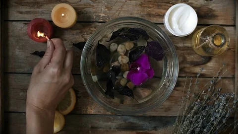 Aromatherapy and beauty procedure Stock Footage